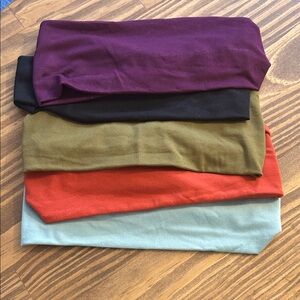 Stretchy fabric headbands Multi-Color Set